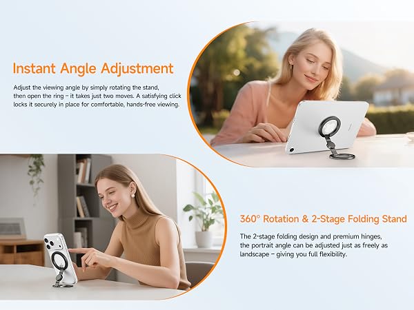 phone holder stand grip ring magnetic mag safe golf cart phone holder adhd gifts stress anxiety 