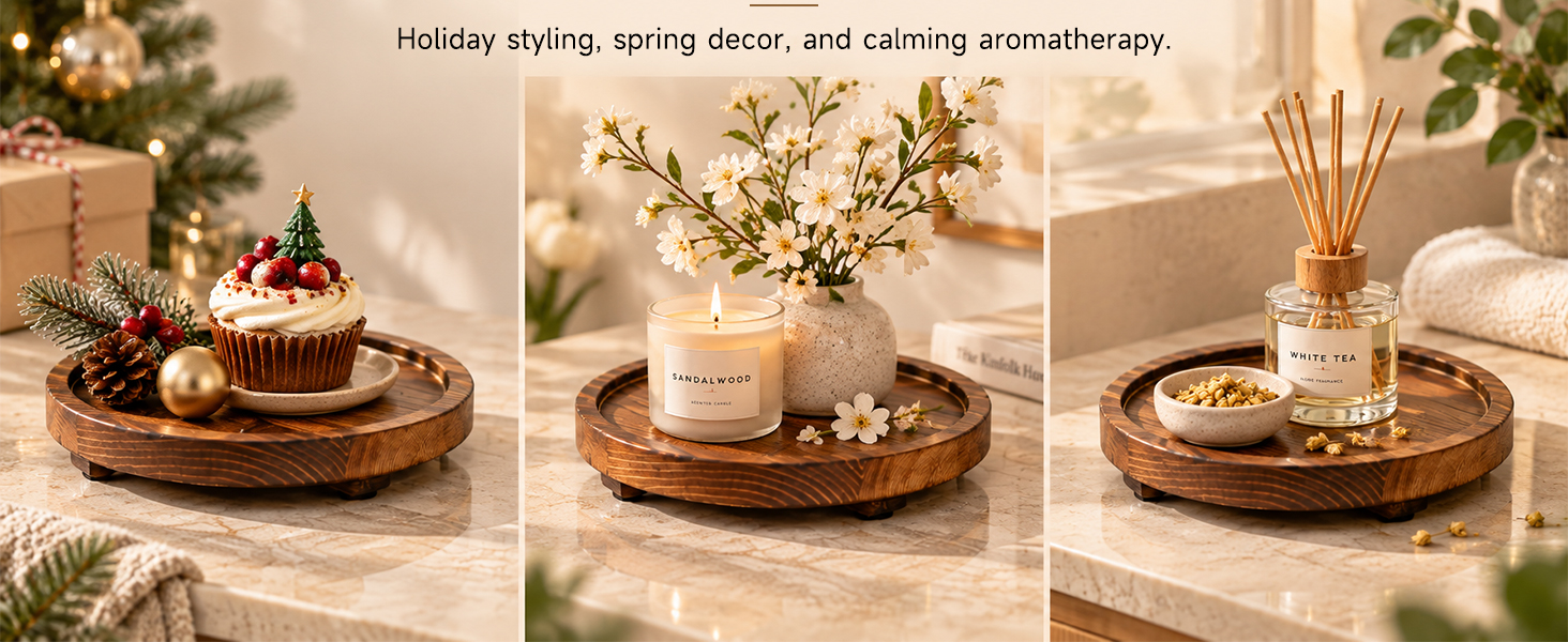 Wood Riser for Soap, Perfume, Candle &amp;amp; Potted Plants