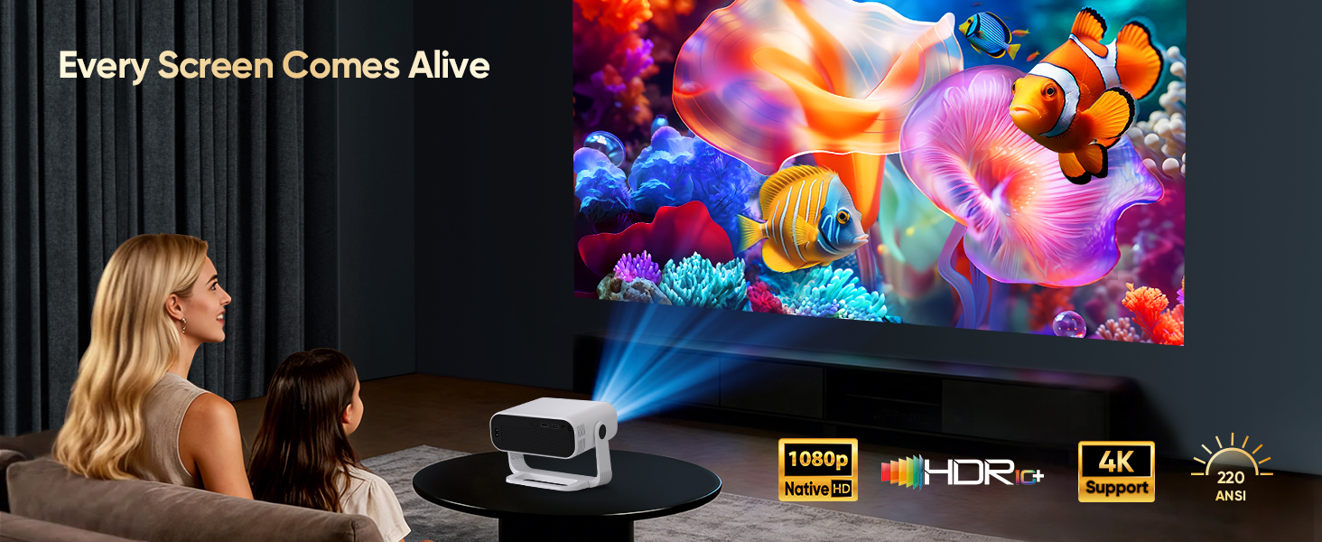 Smart Mini Projector with Wifi