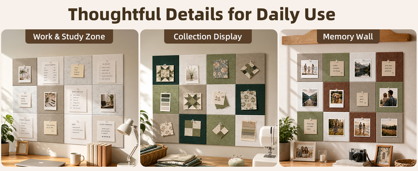 felt bulletin board tiles