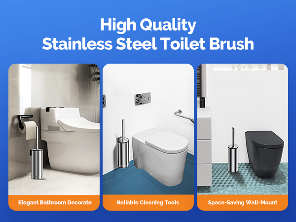stainless steel toilet brush