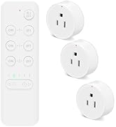 Wireless Remote Control Outlet,GreenCycle Remote Control Outlet with Countdown Function, Remote O...