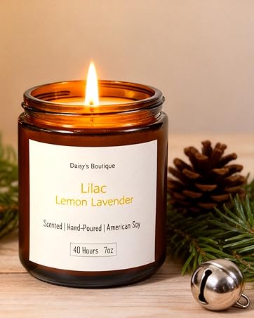 Scented Candles for Home Aromatherapy Candle Gift Present Set Soy Wax Long Lasting