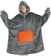 Degrees of Comfort Heated Wearable Blanket for Women Adult, Cordless Wearable Electric Blanket Ho...