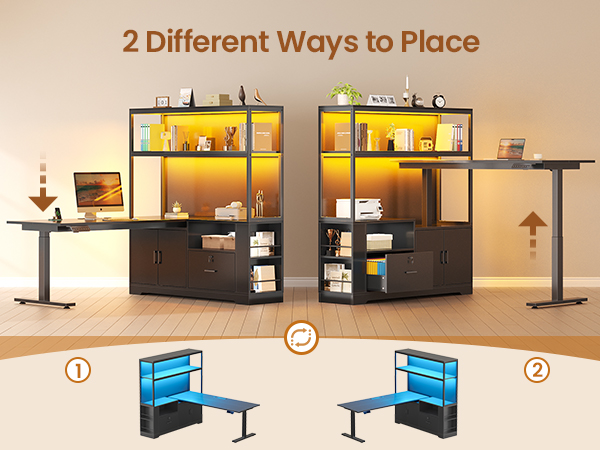 L shaped desk