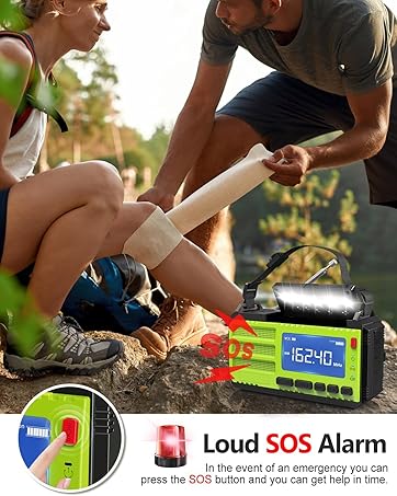 10000wAh/37000mWh Hand Crank Emergency Radio