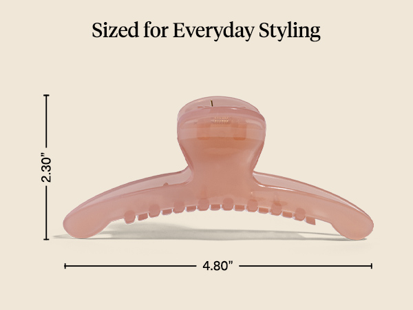 Kitsch Arched Hair Clips For Women Recycled Plastic Claw Clips Secure Hold. Comfortable All-Day