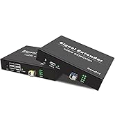LornCeng USB Extender Over Fiber up to 20KM, USB2.0 Extender Over Single-Mode Fiber Optic, USB Ba...
