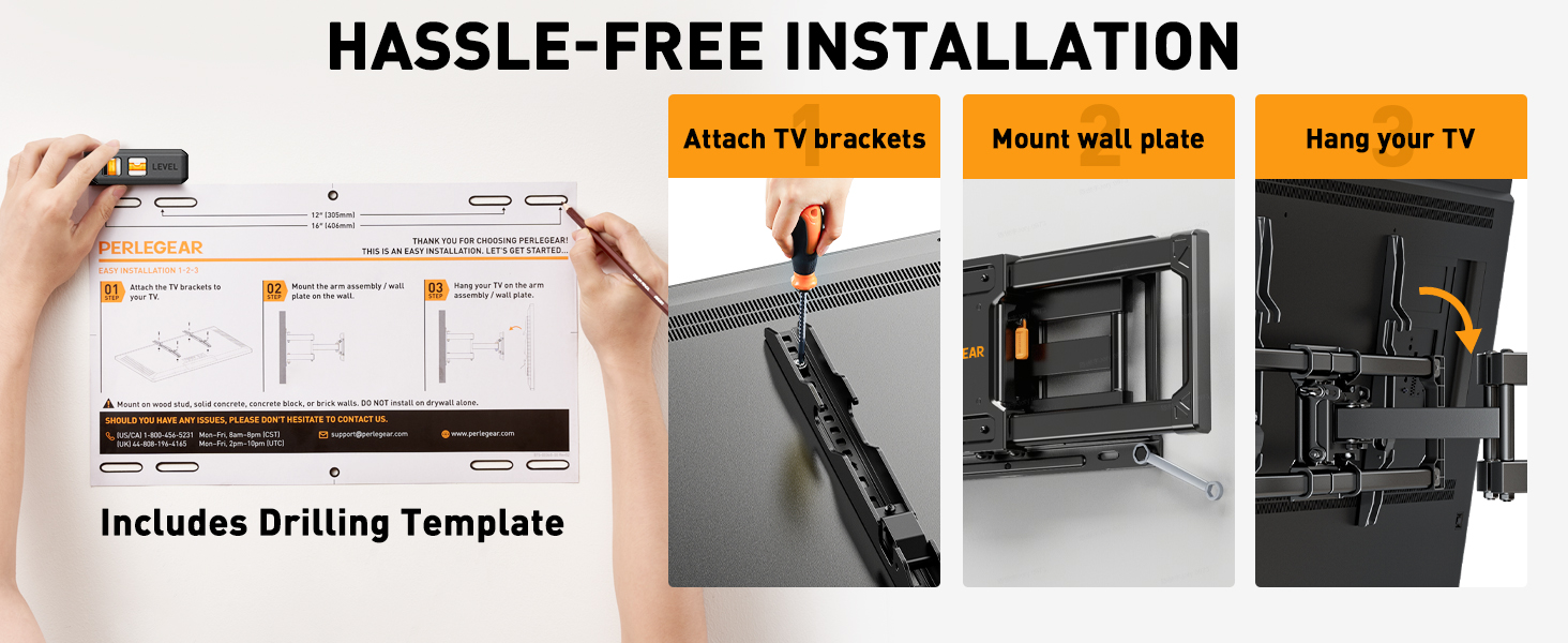 full motion tv wall mount