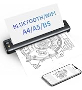 Rongta Portable Printers Wireless for Travel, WiFi &amp; Bluetooth Mobile Printer, Thermal Inkless Pr...