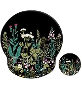 iDonzon Ergonomic Mouse Pad with Wrist Support [30% Larger] with Coaster, Cute Soft Wrist Rest Pa...