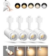 TuyuBEE 5-Color Zoomable H Track Lighting Heads H Type Track Light Heads Dimmable LED Track Light...