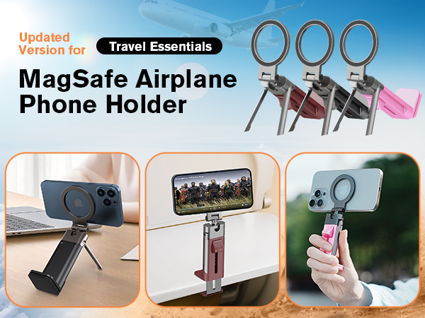 airplane phone holder for travel essentials