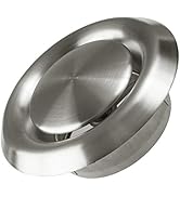 Hon&amp;Guan Round Ceiling Diffuser, 6 Inch Vent Cover Adjustable Ceiling Vent, Stainless Steel Wall ...