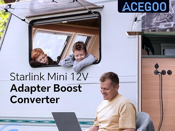 Starlink Mini 12V Adapter Boost Converter