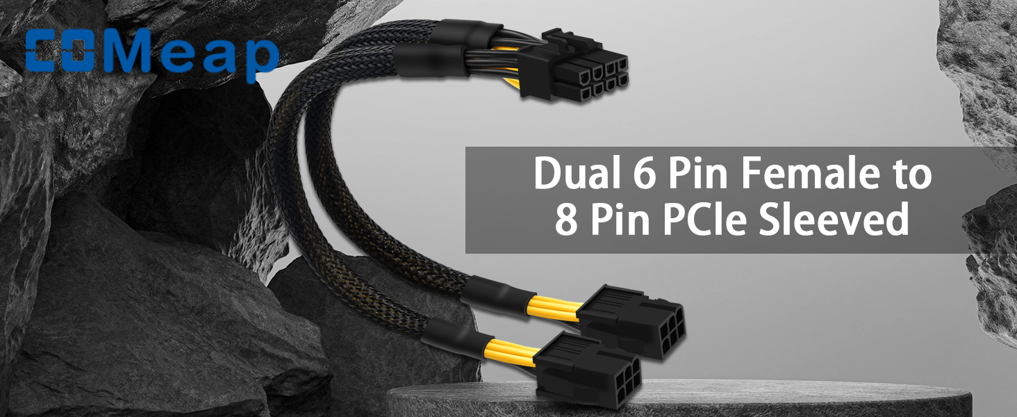 Dual 6 Pin to 8 Pin GPU Adapter