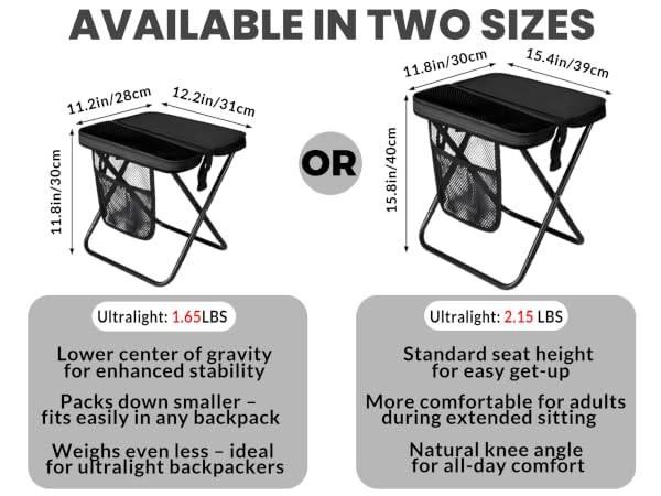 16" Portable Collapsible Stool