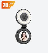 ULANZI LM23 Magnetic Selfie Light for iPhone with Magsafe, Mirror, Hook | 2500K-8000K CRI96 360° ...