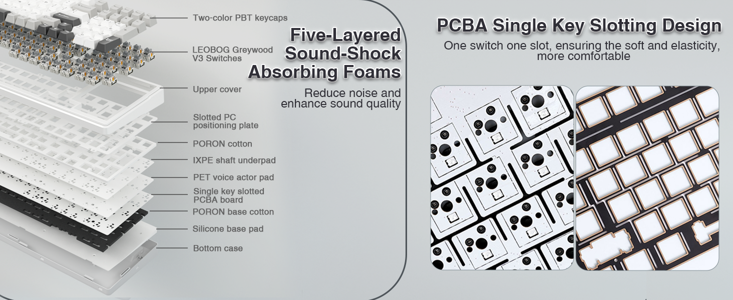 mechanical keyboard hot swap custom keyboards gaming keyboard wireless teclado mecánico