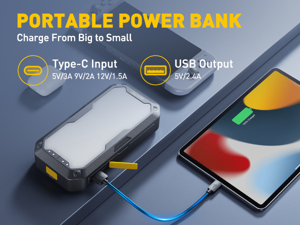 car battery charger jump starter