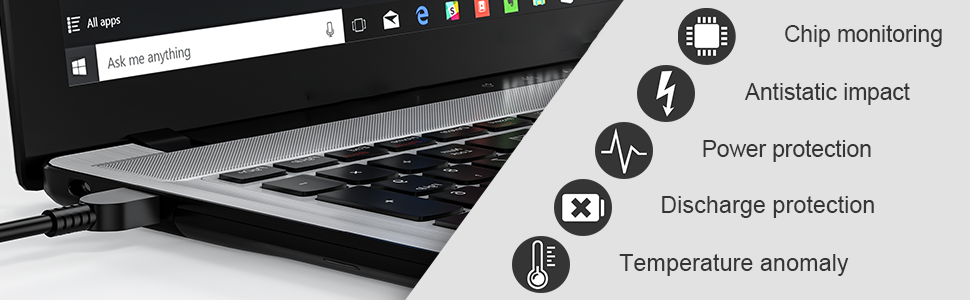 TSKYBEAR Replacement for lenovo 230w charger