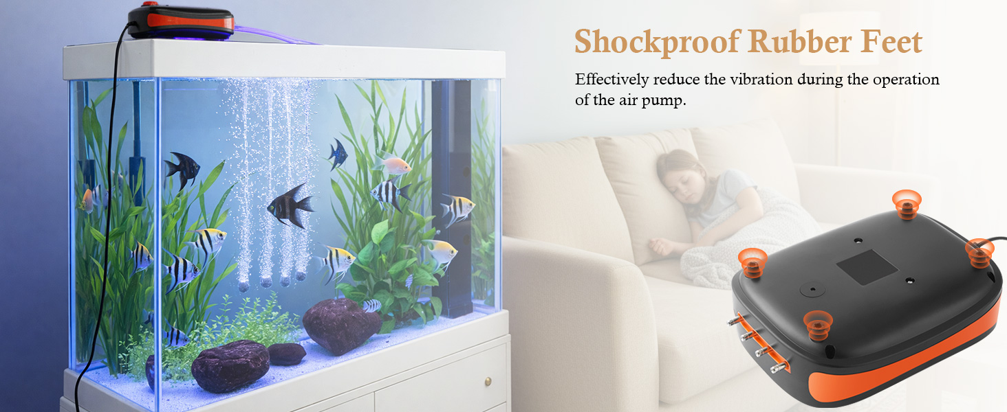 quiet fish tank air pump