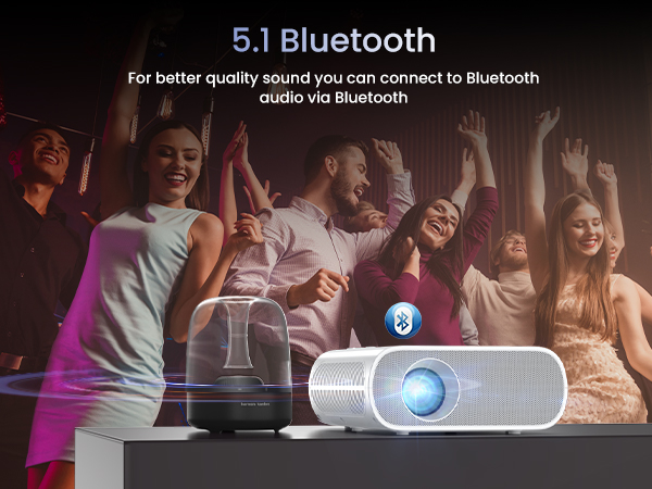 Bluetooth projector