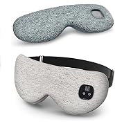 Heated Eye Mask for Dry Eyes, Cordless Warm Eye Compress with 4 Heat &amp; time Levels, Eye Heating p...