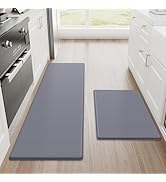 StepRite Kitchen Mats, 2PCS Kitchen Rugs, Cushioned Anti Fatigue Kitchen Mats for Floor, Non-Slip...