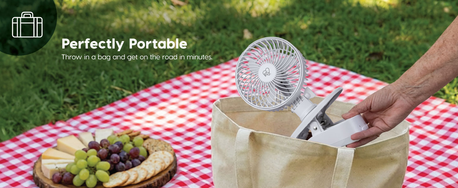 portable ventilador recargable clip on fanportable fan stroller car fan portable fan