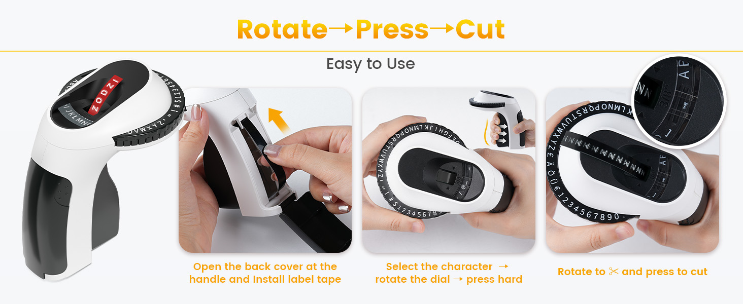 Handheld Manual Retro Embosser Labeler