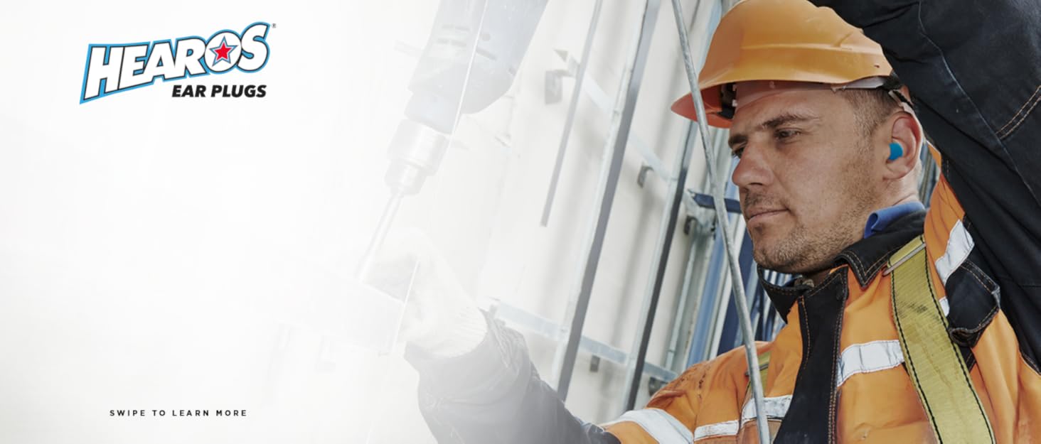 Hearing protection, ear plugs, Hearos, foam ear plugs, noise reduction, PPE, ear protection