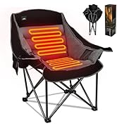 Northroad XL Heated Camping Chair, Oversized Heated Chairs,Portable Folding Heated Lawn Chair W/3...