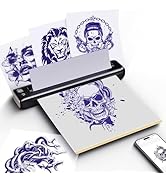 Rongta Tattoo Stencil Printer F81S, Bluetooth Wireless Thermal Printers with 5pcs Transfer Papers...