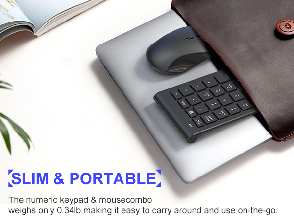 mouse and number pad combo