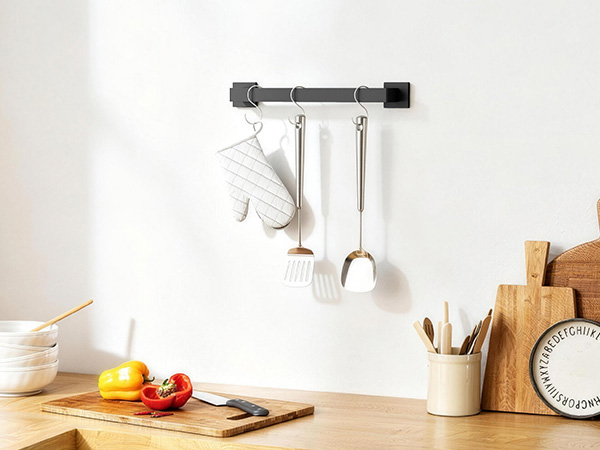 Towel Bar, Black Wall Mount Towel Holder for Bathroom
