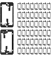FGB 50 Pack Low Voltage Mounting Bracket, 1 Gang Low Voltage Box Brackets for Single Gang Wall Pl...