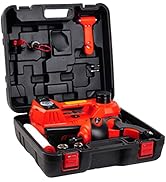 STANDTALL Electric Car Jack Kit 5 Ton 12V Electric Jack for Car with Impact Wrench and Tire Infla...