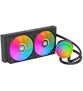 SAMA L40 240mm AIO CPU Liquid Cooler, ARGB PWM Fans up to 2000 RPM, Quiet 4-Pin Water Cooling Sys...