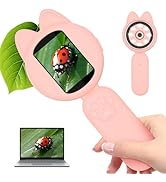 Mafiti Microscope for Kids Mini Pocket Handheld Kids Microscope Educational Science Kit Toys Xmas...