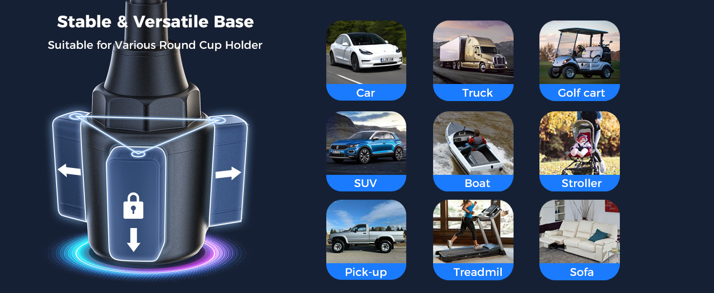 magnetic cup holder charger