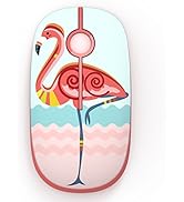 Unipows Wireless Mouse - 2.4G Slim Portable Computer Mouse with Nano Receiver, Less Noise Mobile ...