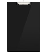 Macroclo Extra Large 11x17 Clipboards, Black Plastic Drawing Boards with Low Profile Clip Horizon...