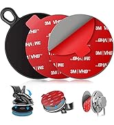 pop-tech Dashboard Adhesive Pad for Suction Cups: 75mm Car Dash Sticky Pad Mounting - Phone Holde...
