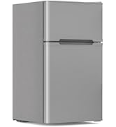 Electactic 3.1 Cu.Ft Small Fridge with Freezer, Compact Refrigerator with 2 Doors, Mini Fridge wi...
