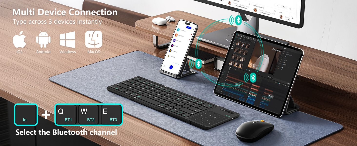Nillkin folding Bluetooth keyboard