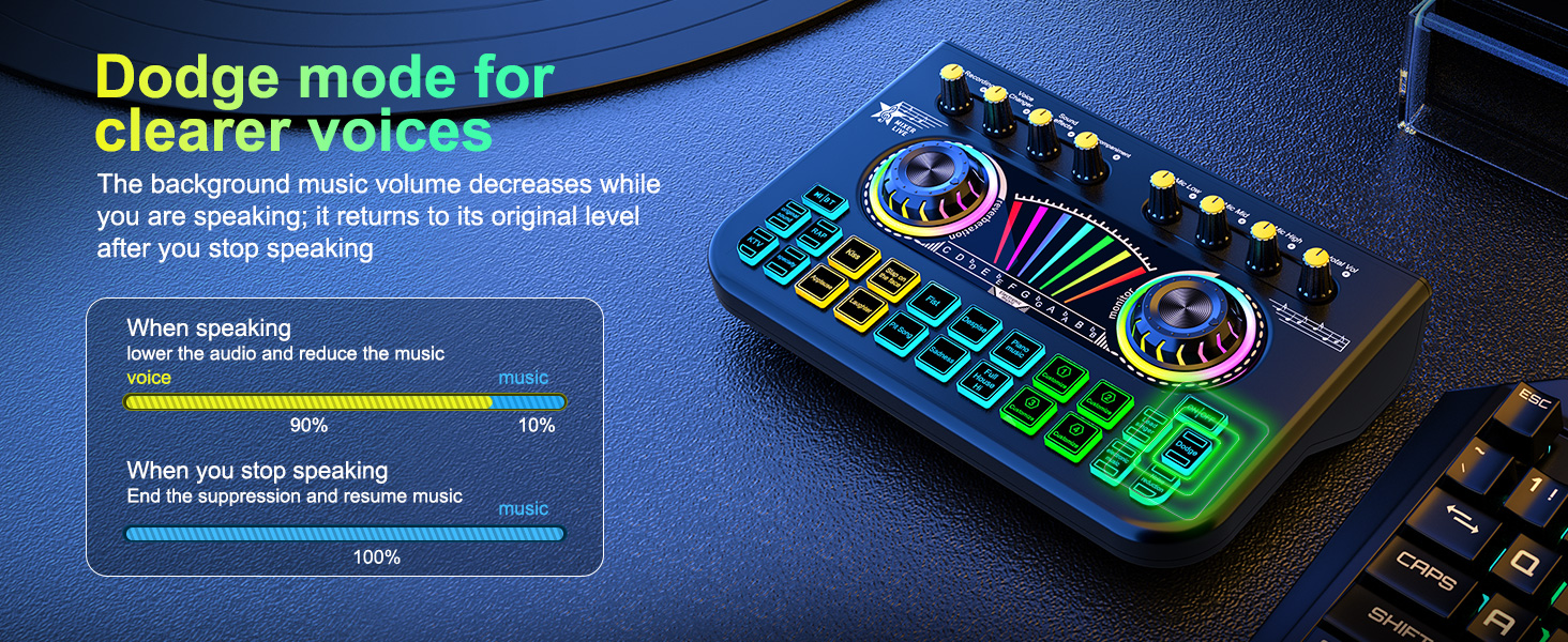 sound effects board,dj controller dj mixer dj equipment bundle sound card for recording studio