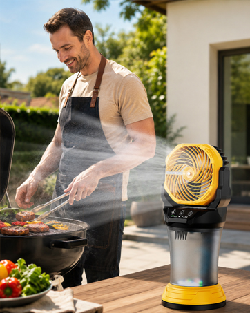 30000mAh Portable Misting Fan