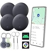 Air Tracker Tag for Android - 4 Pack, Bluetooth Tracker for Android Phones, Compatible with Googl...