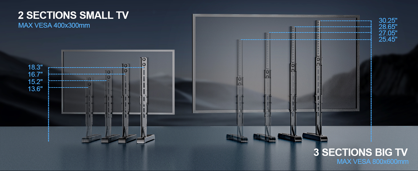 tv legs for 55 inch tv